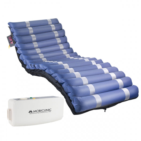 Anti-Decubitus Mattress | With Compressor | Various Widths | 17 Cells | TPU Nylon | Blue | Mobi 3 | Mobiclinic