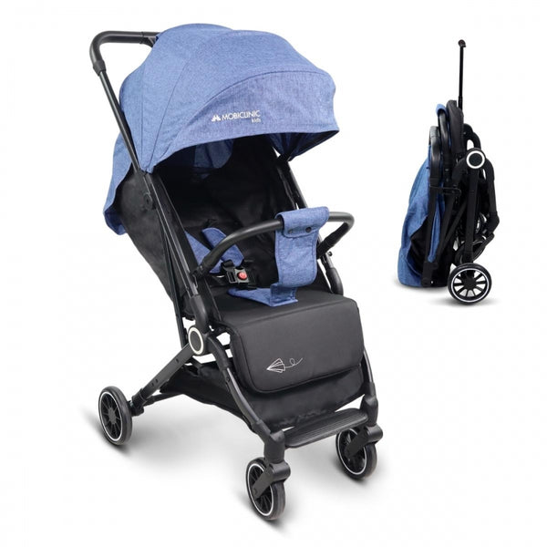 Baby stroller |Compact |Foldable |Single-lever |For traveling |Adjustable footrest |Max. 15kg |Blue |Trip | Mobiclinic