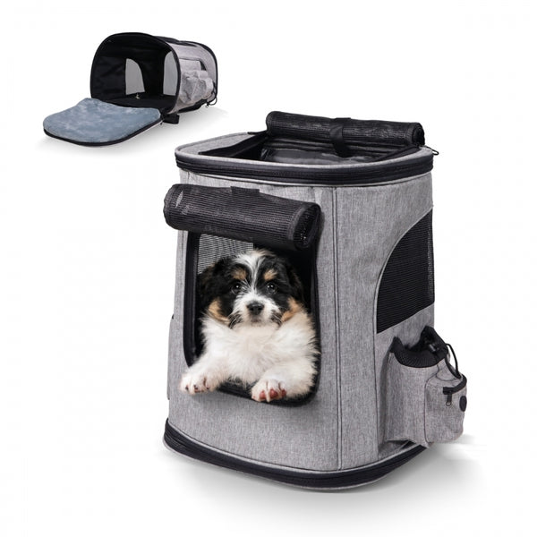 Pet carrying bag | Foldable | 30x25x40 cm | Ventilation| Side pockets | Double handle | Thor | Mobiclinic