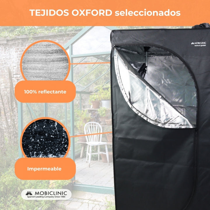 grow tent 40x40x80 Grow tent | Waterproof | Black| Nylon | Max. load 28 kg