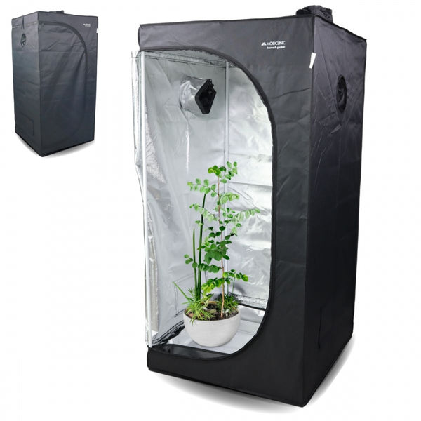 Grow tent | Waterproof | Black| Nylon | Max. load 28 kg | Removable bottom | Holding bars |Growbox | Mobiclinic