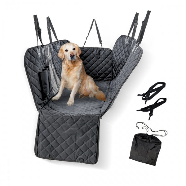 Car seat covers for dogs | Universal | Non-slip | Waterproof | Side pocket | Black | Sammy | Mobiclinic