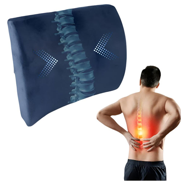 Mobiclinic Lumbar Cushion, Viscoelastic Foam, Exclusive Design, Visco