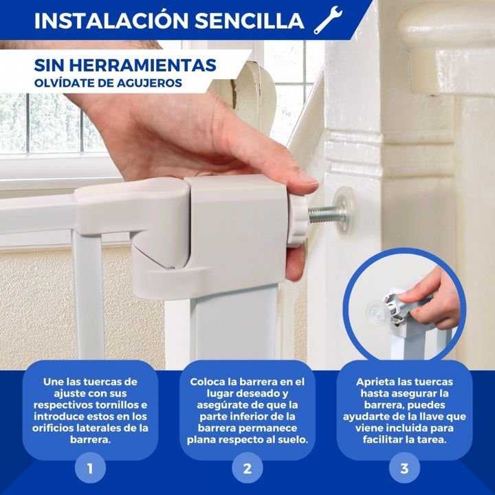 instalacion sencilla barrera escalera cierre automatico