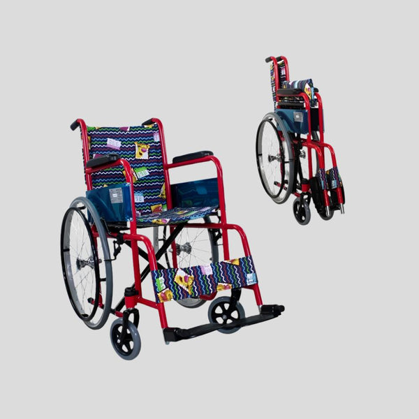 Foldable Wheelchair for Children | Fixed Armrests and Footrests | Seat Width 35 cm | Model: Teatro | Mobiclinic