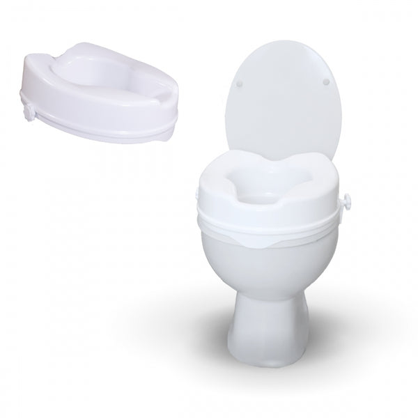 Toilet Seat Riser | Without Lid | Height: 10 cm | White | Model: Titán | Mobiclinic