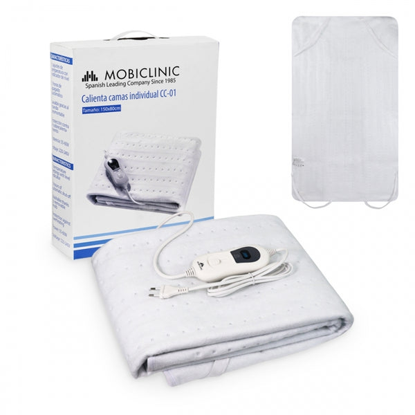 Individual bed warmer|Electric|3 temperature levels|Very low consumption|Automatic shutdown|Washable|White__99_Mobiclinic