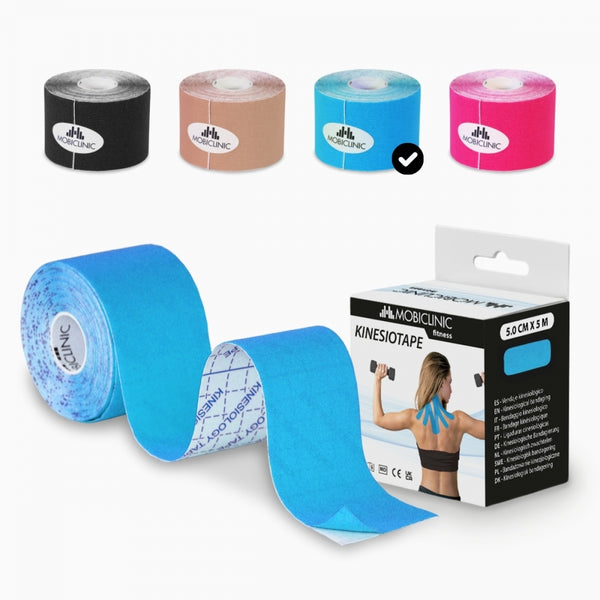 Kinesiotape | Venda neuromuscular | Impermeable | 5cm x 5m | Varios colores | Mobitape | Mobiclinic