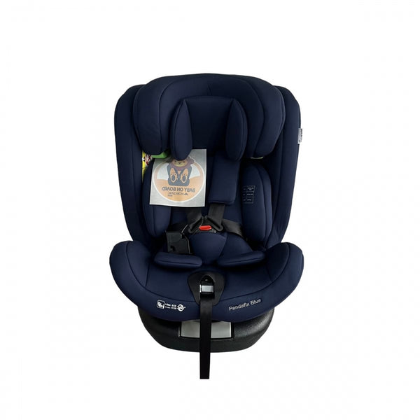 Child car seat | 360º rotation | Reclining | 40-150 cm | 0-12 years | Top Tether | Adjustable | Blue | Pandafix | Mobiclinic