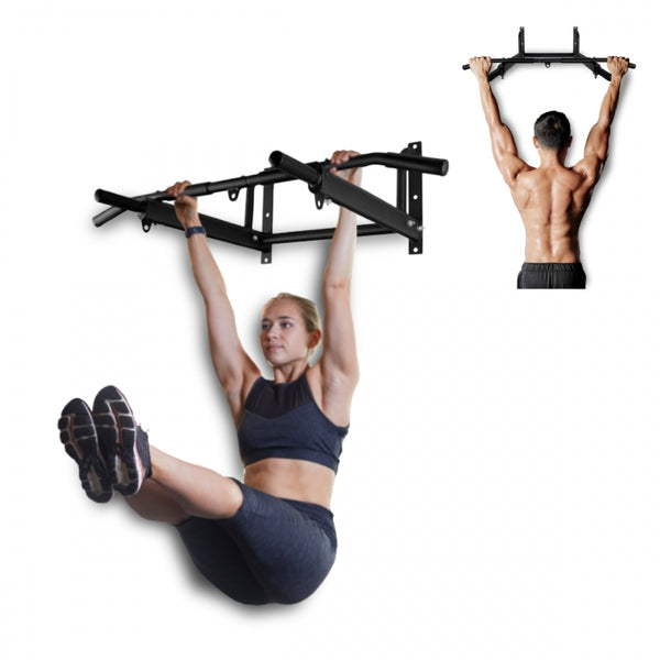 Wall pull-up bar | With hooks for accessories | Includes anchor kit | Up to 100 kg | Model K2 | Mobiclinic