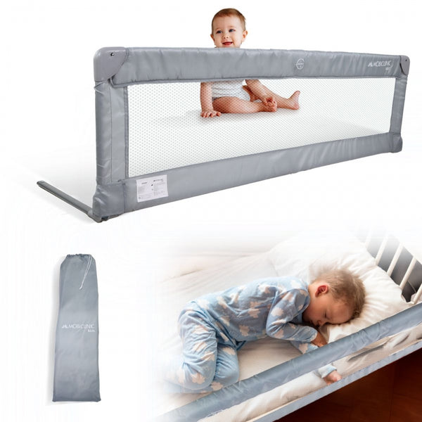 Foldable bed barrier | Foldable | Transportable bag | Double fixation | 150cm | Safe | Max. weight 25kg | Dreamy | Mobiclinic