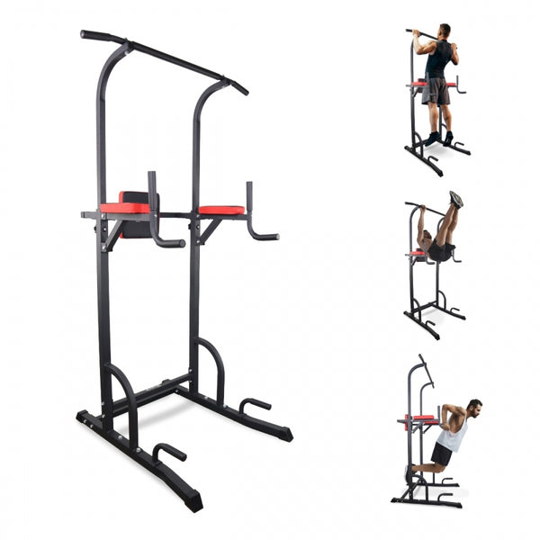 Pull-up station | Complete workout | Adjustable backrest | Padded | Steel | Max. 200kg | MultiFit | Mobiclinic