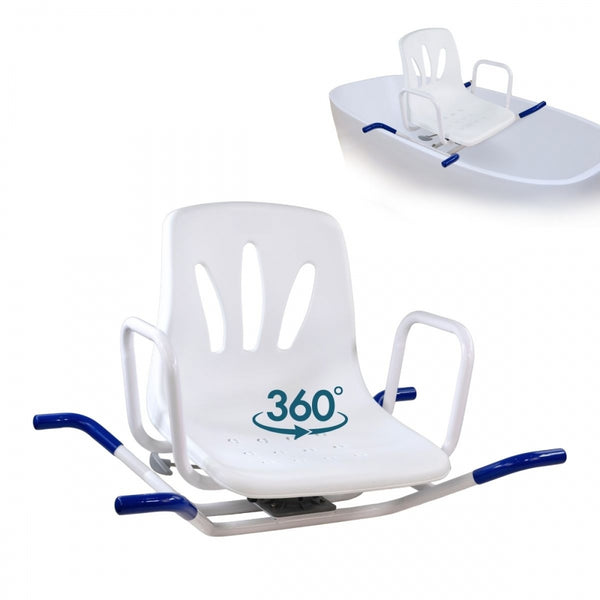 Mobiclinic, Lago, Swivel Bath Chair, Armrests and Backrest, Anatomical