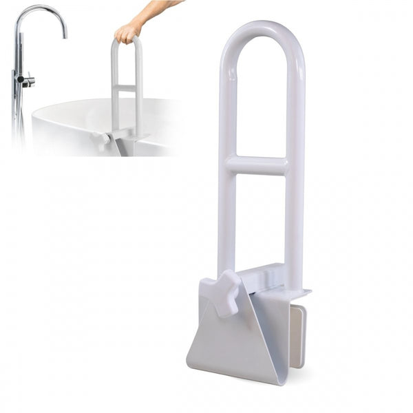 Bath access handle | Smooth Edge Bathtubs (4.5 - 13.5 cm) | Max. 100 kg | Clinical and domestic use | MobiBary | Mobiclinic