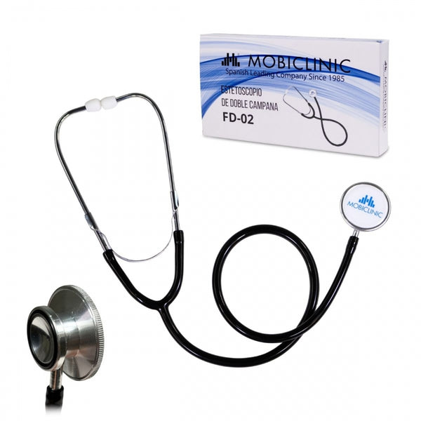 Dual Bell Stethoscopie | Aluminium | Black | Mobiclinic