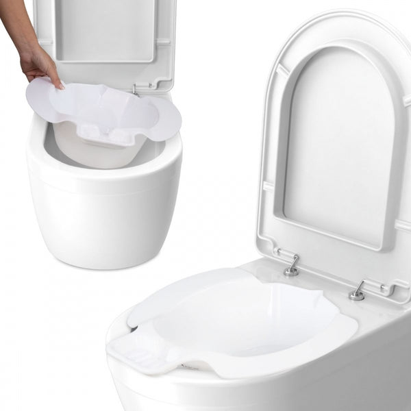 Portable bidet | Attachable to the toilet | Domestic and clinical use | Up to 4 liters | Stable | Plastic | Hana | Mobiclinic