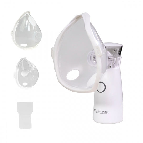 Mesh Nebulizer | Portable | 2 masks + mouthpiece | Carrying case | Wireless and USB | Nebumobi1 | Mobiclinic