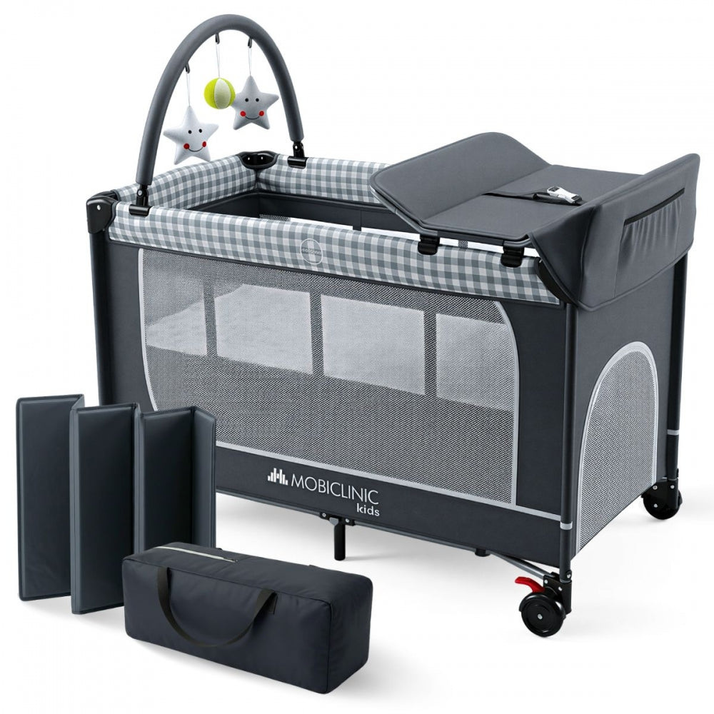 3 in 1 Travel Cot | Changing Mat | Playpen | Portable | Foldable | Car ...