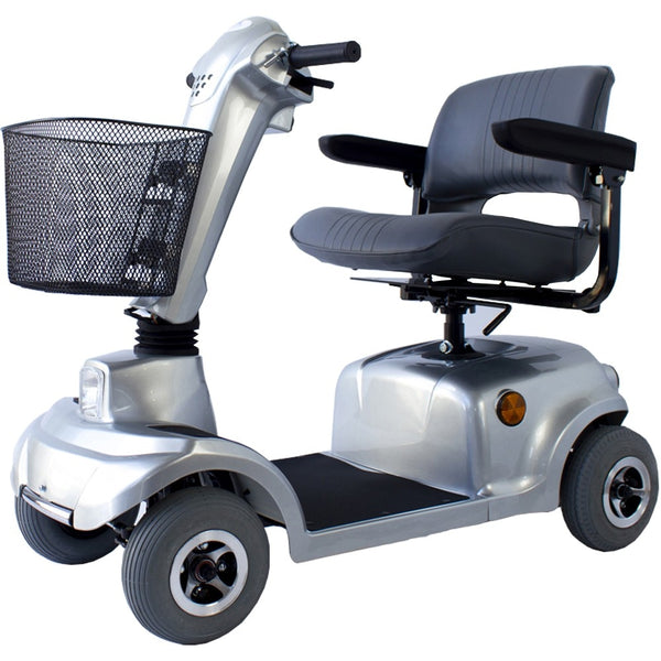 Reduced mobility electric scooter | Auton. 45 km | Swivel and folding seat | 36Ah | Gray | Piscis | Mobiclinic