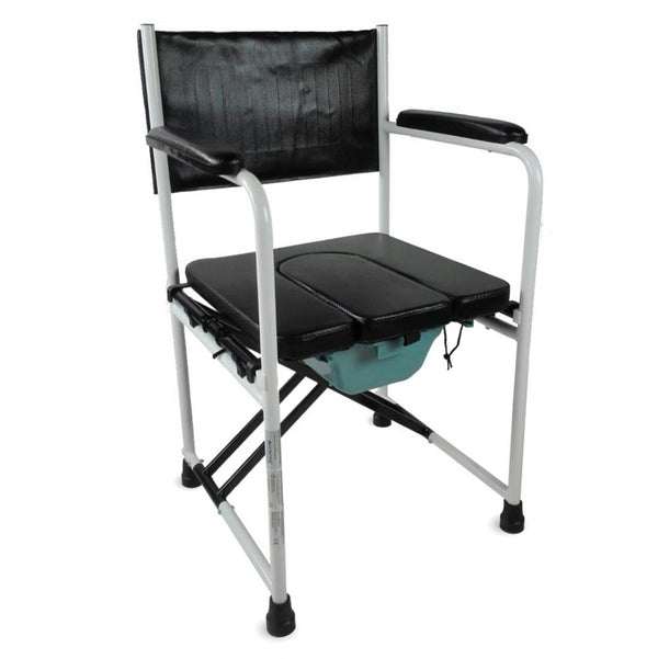 Mobiclinic, Ebro, WC Chair with Lid, Bedside Commode, Foldable, Armrests