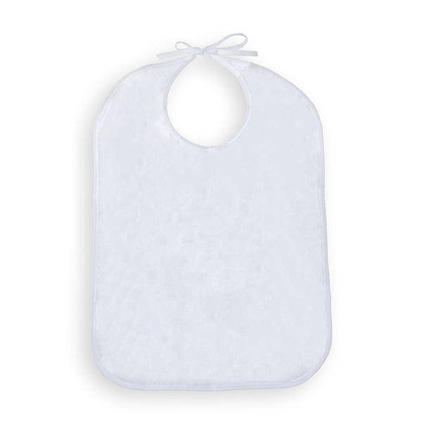 Pack of 3 bibs for adults | Terry towelling | With pocket | Reusable | 65 x 45 cm | One size fits all | Mobiclinic