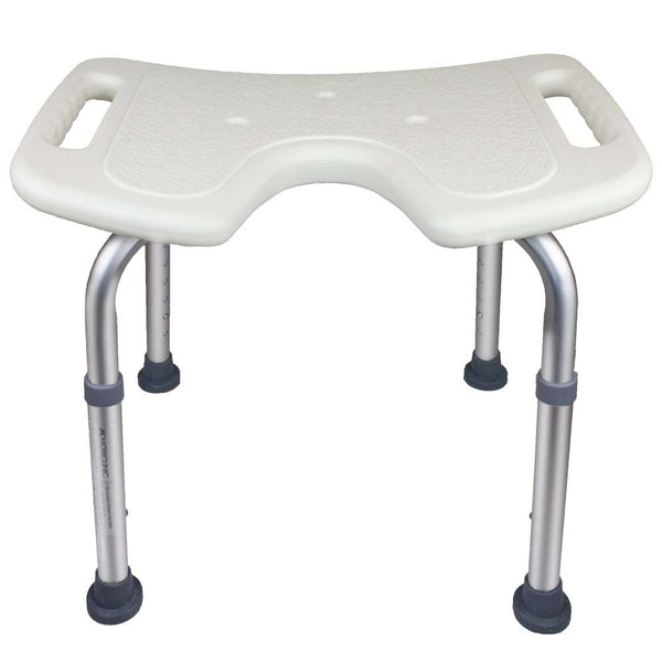 Bathroom stool | Adjustable height | U-shaped Seat | Non-slip mats | Bahía | Mobiclinic
