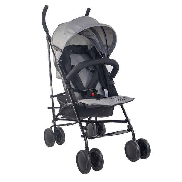 Folding stroller for babies | Reclining backrest | Removable wheels | Max. 15 kg | XL basket |Elefant | Mobiclinic