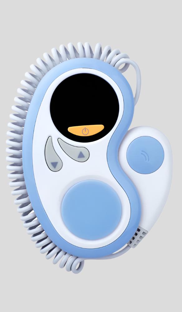 Fetal heartbeat detector | Fetal Doppler | From 16 weeks | Transportable | Blue | Light | With speaker | Mobiclinic