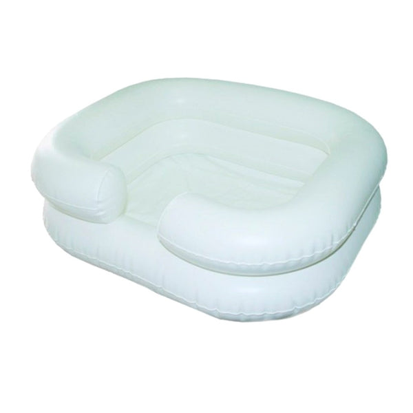 Inflatable Hair Wash Basin | With Draining Tube | White |