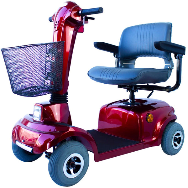 Reduced mobility scooter | Auton. 45 km | Swivel and folding seat | 36Ah | Bordeaux | Piscis | Mobiclinic